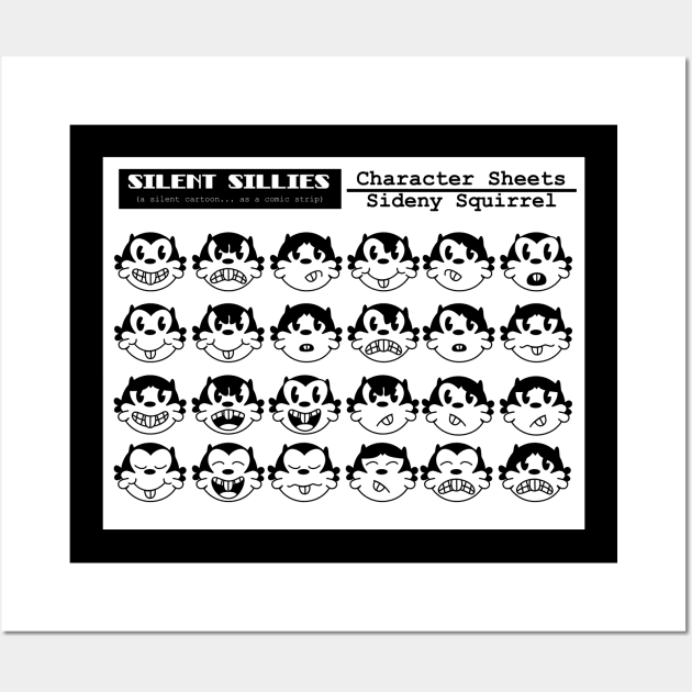 Silent Sillies - Sidney Face Wall Art by JK_Antwon